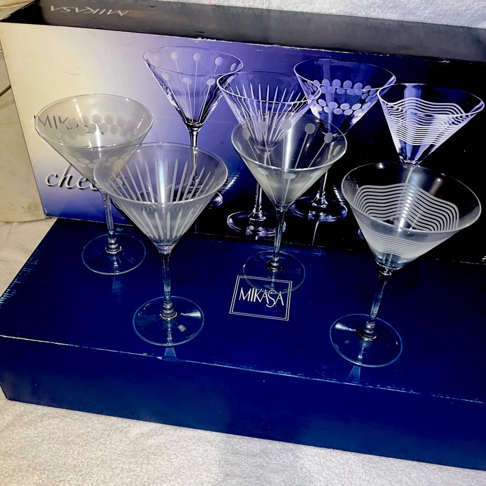 Mikasa Cheers Martini Glasses